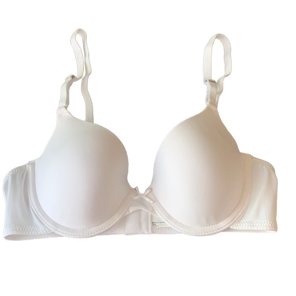 Maidenform White Comfort‎ Devotion Underwire T Shirt Bra - Size 34A